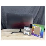 Monitor- no cord, Roku remote, led lights all