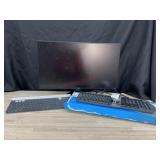Monitor & 3 keyboards- untested