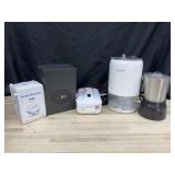 Box of kitchen appliances, electric box, scalp