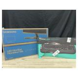 24in monitor & keyboard- untested