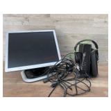 Monitor, routers, turtle beach headset- untested