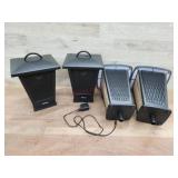4 outdoor speaker lanterns