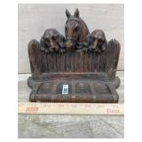 horse and Dog pipe stand for 4 pipes