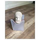 Meerschaum style carved pipe with acrylic stem