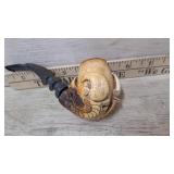 Meerschaun style craved pipe with acrylic stem