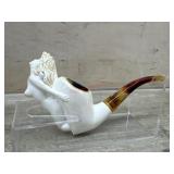 Meerschaum Nude woman carved pipe with case