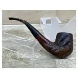 Egg style bowl pipe with dark stem