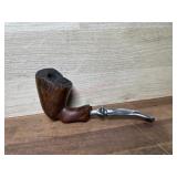 bjarne pipe with grey crown marked acrylic stem