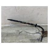Long turned design pipe with fabric stem  MISSING