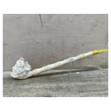Meerschaum Mythical figure long pipe with acrylic