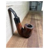 Hungarian style carved pipe with short stem