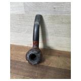 Bent apple shape pipe with black stem