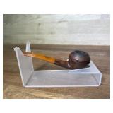 Bent apple style pipe with Acrylic stem