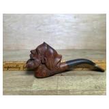 Black Forest Bearded Man Tobacco Pipe 5.74 Inches