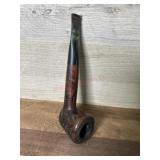 Carved Dublin style pipe with black stem