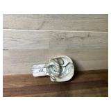 Slag glass pipe stand