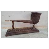 Ornate carved Fred Zimbalist Swiss music box pipe