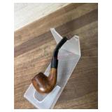 Small egg bowl pipe with black stem