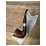 Unknown maker pipe with marking in silver trim