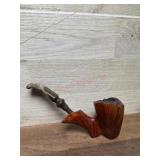 Freehand style bowl pipe with acrylic stem