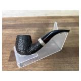 Unknown maker Black pipe with silver band and
