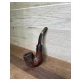 Carved bowl Hungarian style pipe with vulcanite