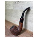 --Carved bowl pipe with vulcanite  gentlemen