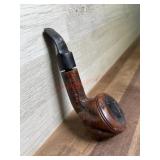 Large bowl carved pipe with short stem