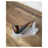 Marked Briar pipe with vulcanite stem
