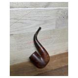 Hungarian style smooth finish pipe wit vulcanite