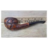 Carved author bowl style pipe May be Black Forest