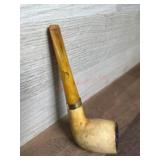Meerschaum pipe smooth bowl with case