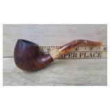 Bent apple style pipe with acrylic stem