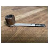 Falcon marked metal arm pipe with short stem