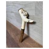 Meerschaum style carved pipe with portable case