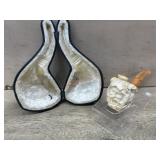Meerschaum Mythical figure pipe with stem and