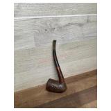 Volcano style carved pipe with vulcanite stem