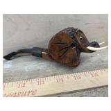 Made in Italy Elephant carved pipe