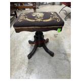 Tapestry seat piano seat