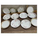 12 Various Haviland saucers