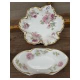 Haviland Mint bowl and relish bowl