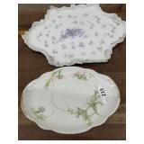 Haviland Gravy boat plate, and relish plate