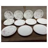 11 various Haviland salad plates