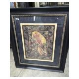 30x35 Frame with Parrot print