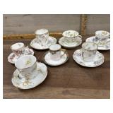 7- Haviland tea cups and saucers