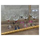 7- Designer stemware goblets