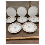 8- Haviland salad plates various designs