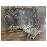 Arthur Court aluminum large meat tray and serving
