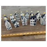 12 Piesces of KLM Blue Delft distillery bottles