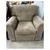 Light brown over stuffed occasional chair